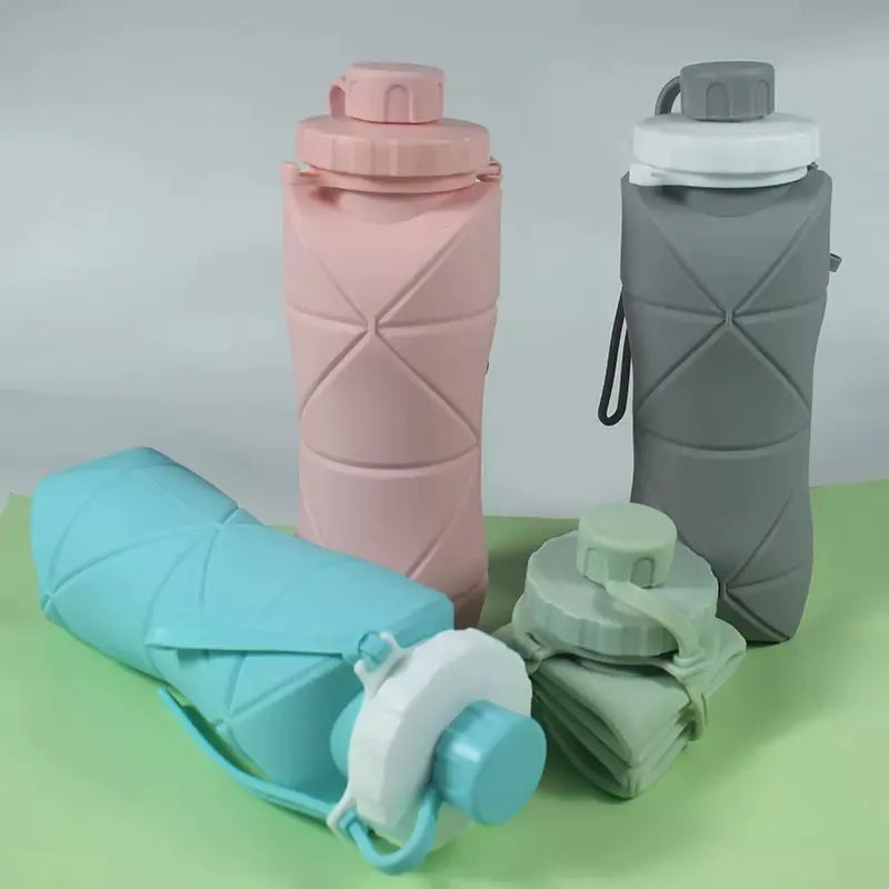 Foldable Silicone Bottle  Durable & Safe for Outdoor Adventures
