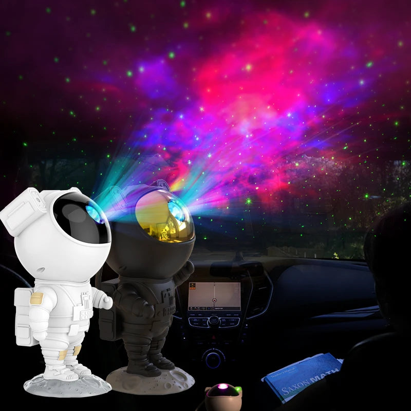 Astronaut Galaxy Projector Night Light – 360° Rotating