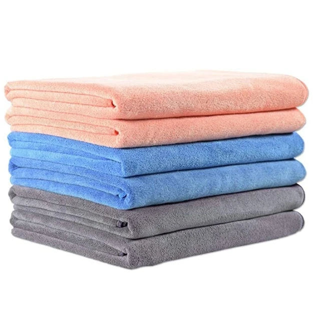 Premium 400GSM Microfiber Towel , Streak-Free Cleaning for Cars & Motorcycles ( 4 PCs)