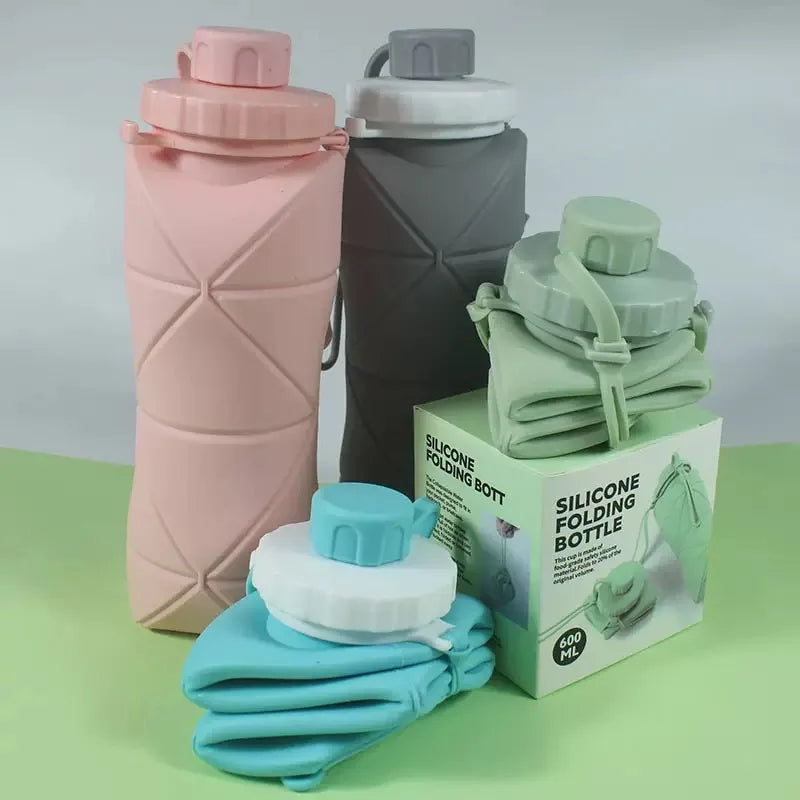 Foldable Silicone Bottle  Durable & Safe for Outdoor Adventures