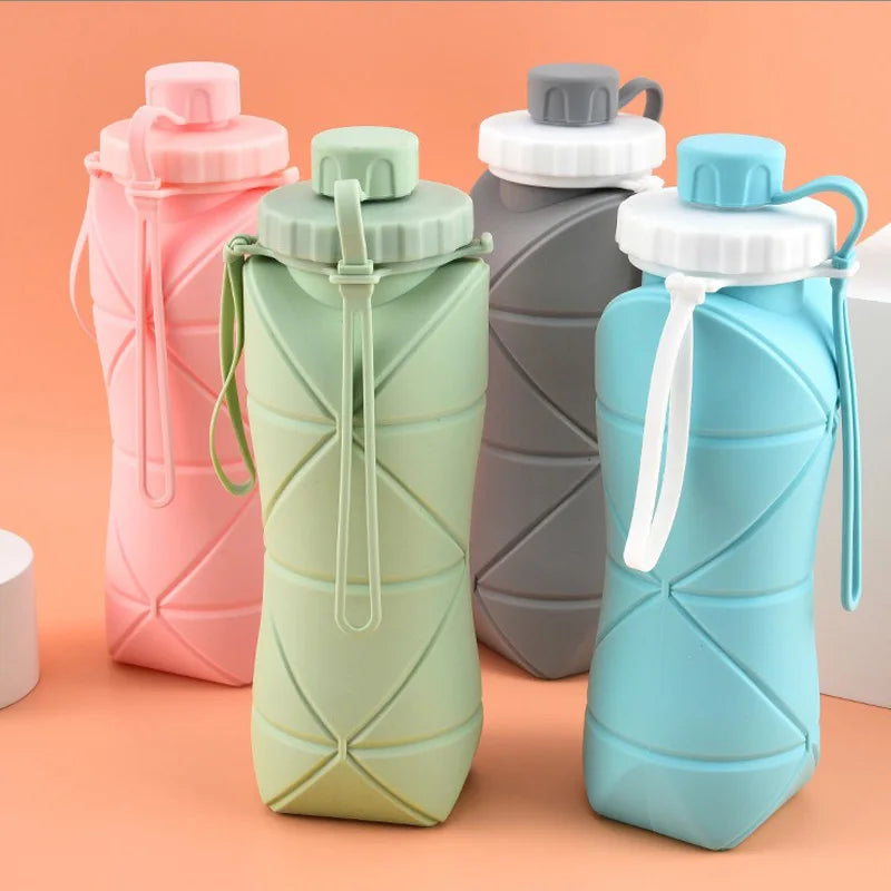 Foldable Silicone Bottle  Durable & Safe for Outdoor Adventures