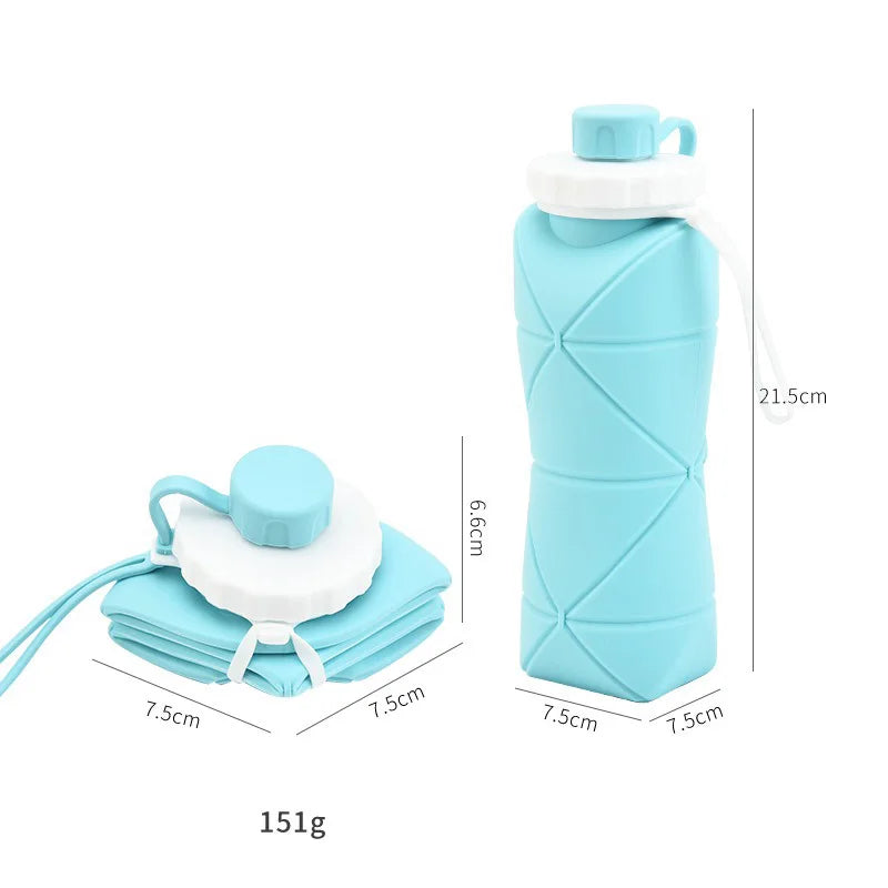 Foldable Silicone Bottle  Durable & Safe for Outdoor Adventures