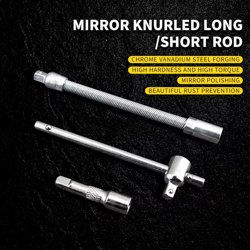 46-in-1 Ultimate Socket Wrench Set MultiPurpose Repair Kit for Car & Bike