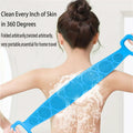 Hot-Selling Silicone Body Scrubber Belt Long Handle, Smooth Skin Care
